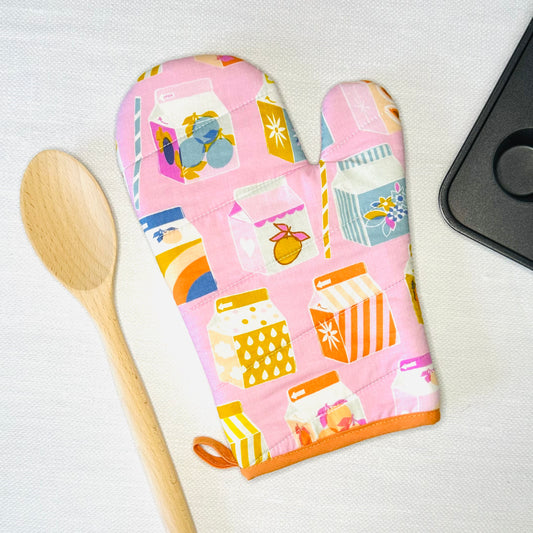 Milk Boxes Oven Mitt
