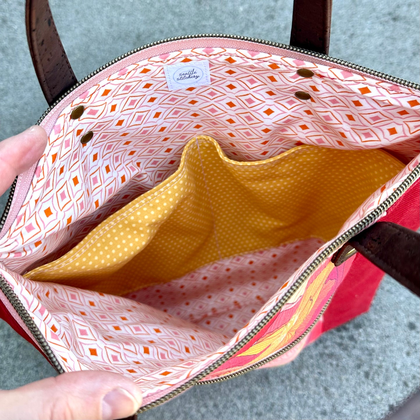 Red Poppies Redwood Tote