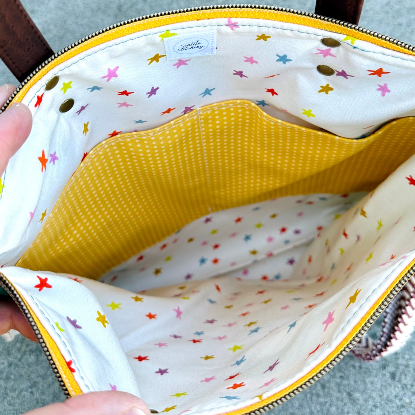 Retro Rainbow Redwood Tote