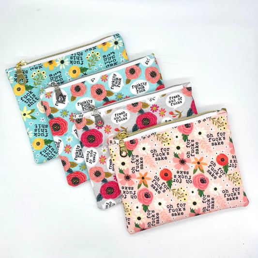 Sweary Zipper Pouches