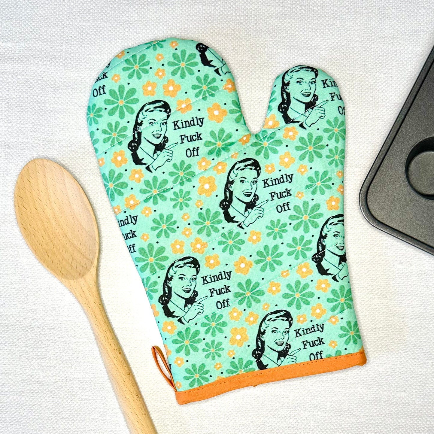 Kindly Fuck Off Oven Mitt