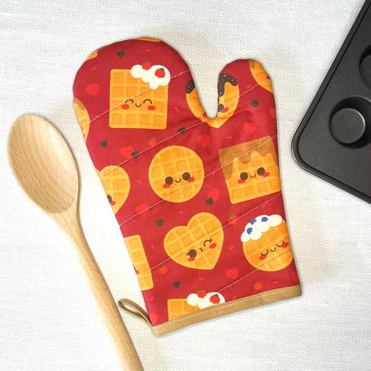 Cute Waffles Oven Mitt