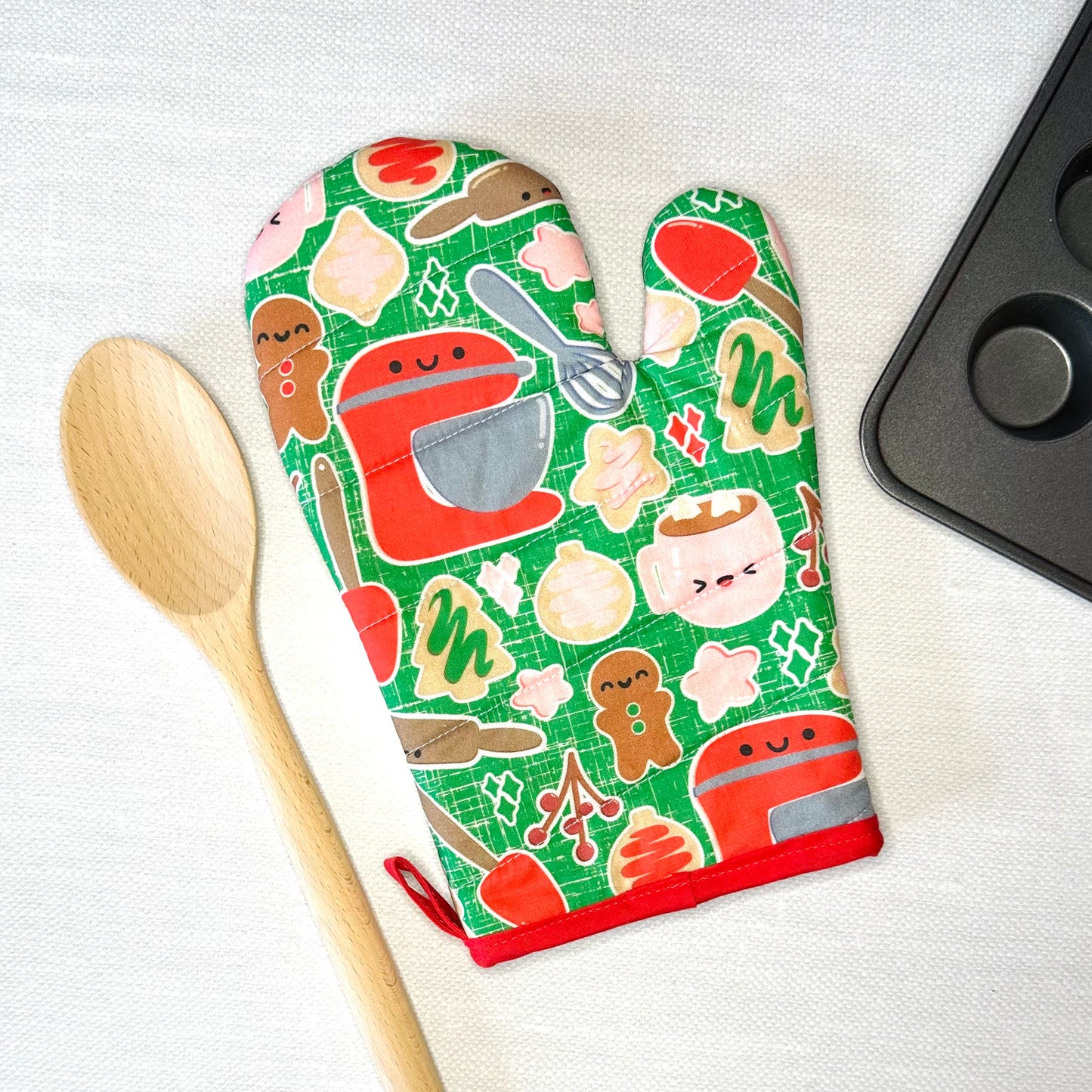 Cute Food Winter Holiday Oven Mitt