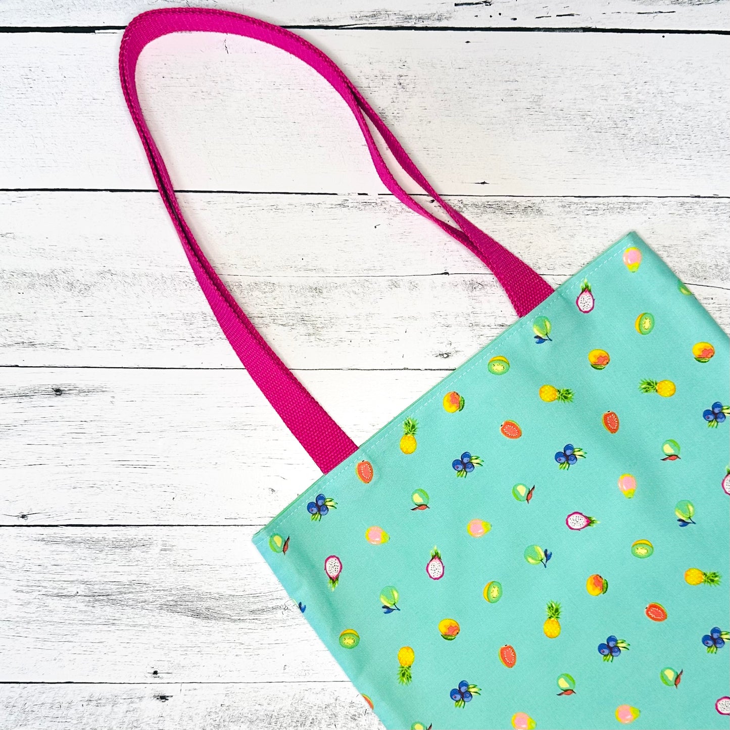 Tropical Fruit/Tula Pink Tote Bag