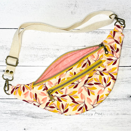 Floral Leaves Fanny Pack