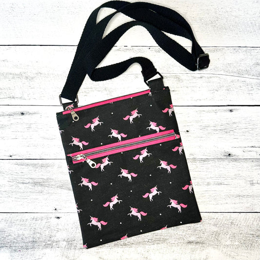 Pink Unicorns Crossbody Bag