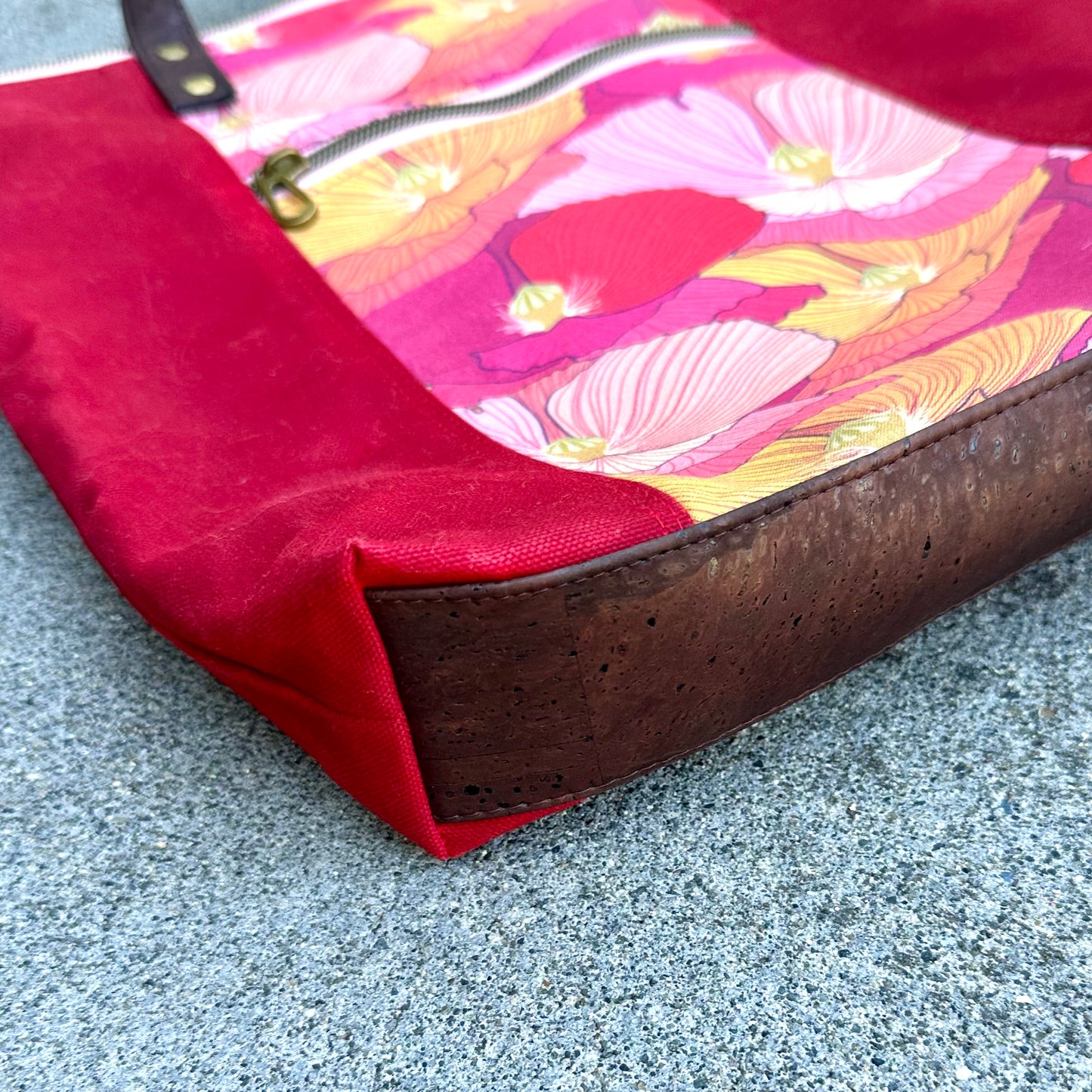 Red Poppies Redwood Tote