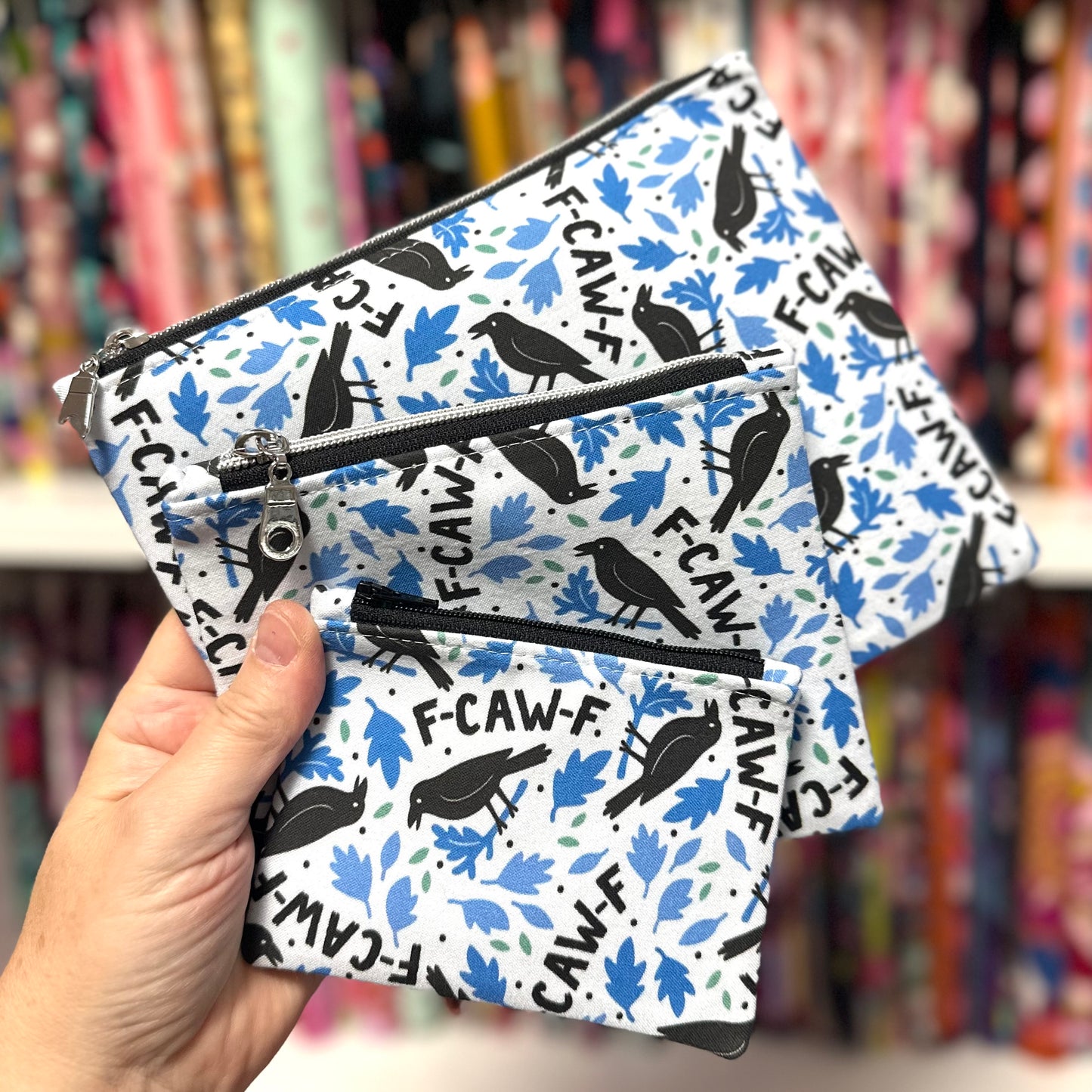 F-CAW-F Crow Sweary Pouch