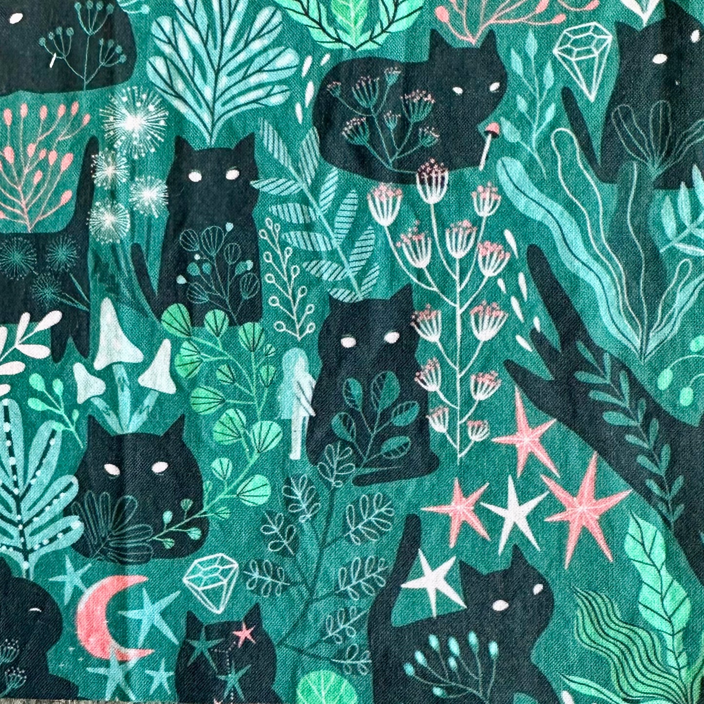 Order for MAI - Black Cat project tote, Cosmic Cat large boxy bag