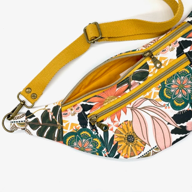 Modern Boho Floral Fanny Pack